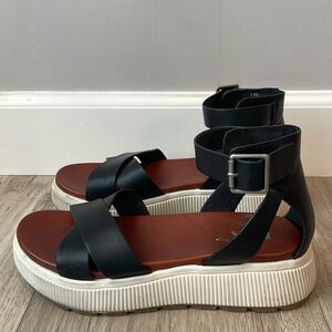 MIA Lunna Open Toe Flatform Platform Sandals